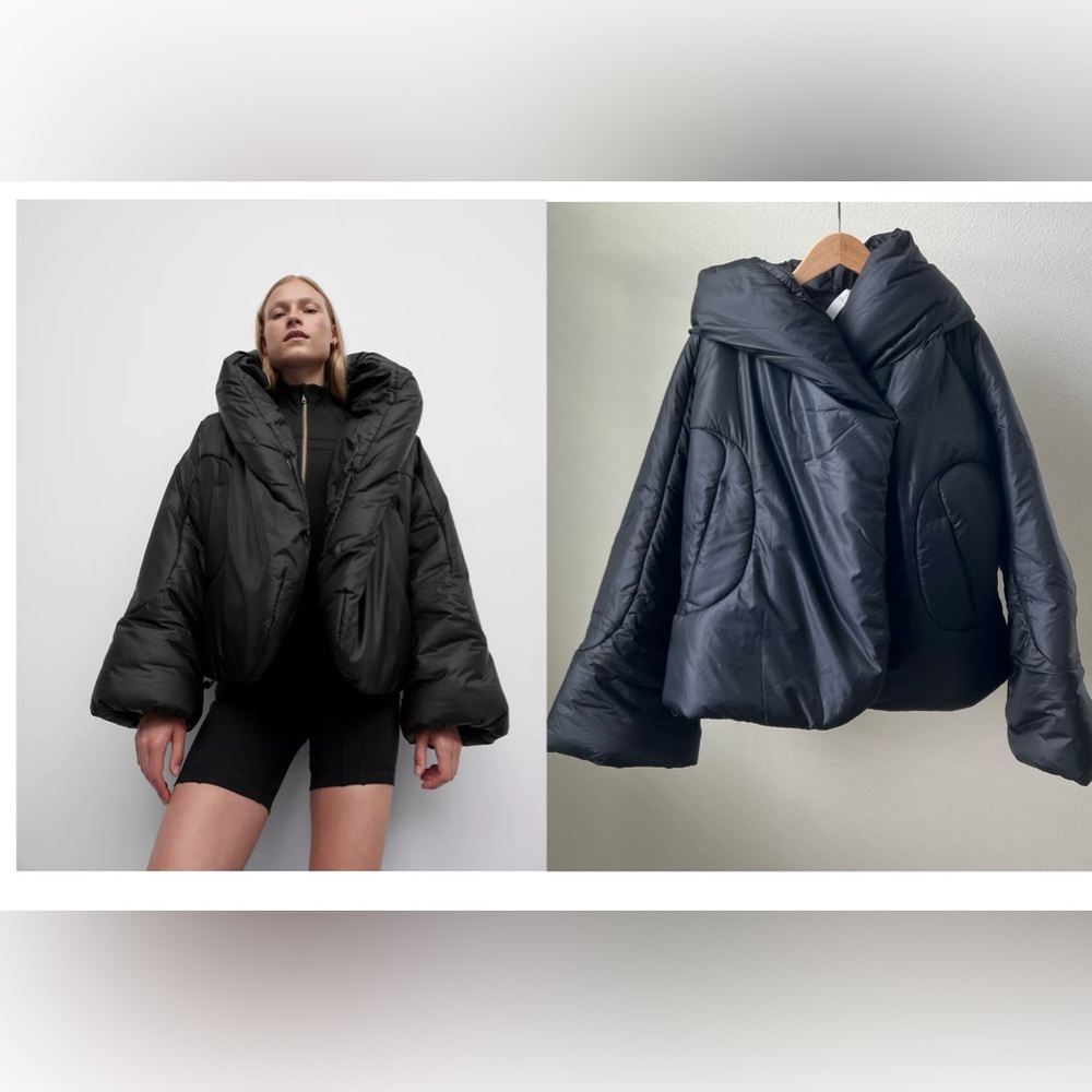 Lululemon Hooded Insulated Wrap in black